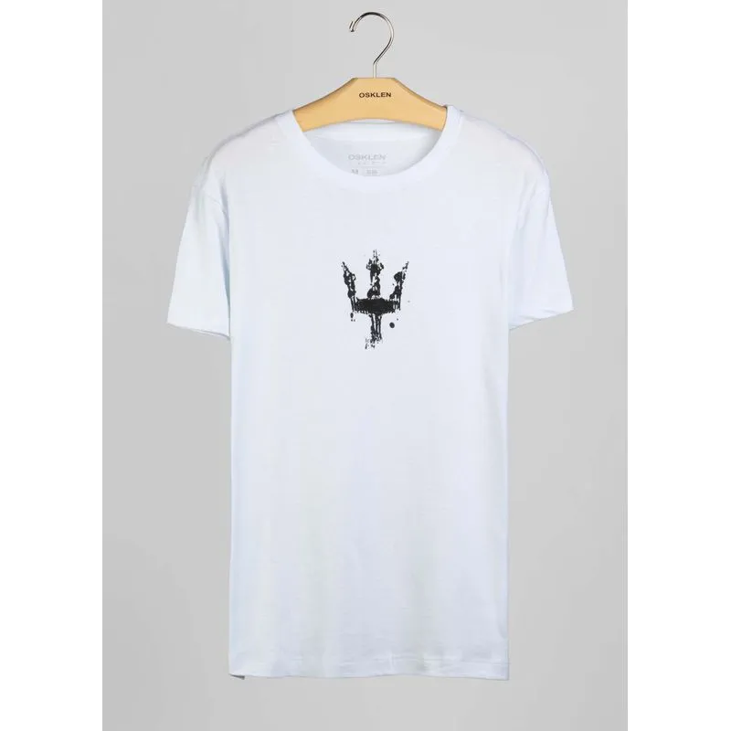 T-shirt stone tridente - branco - M