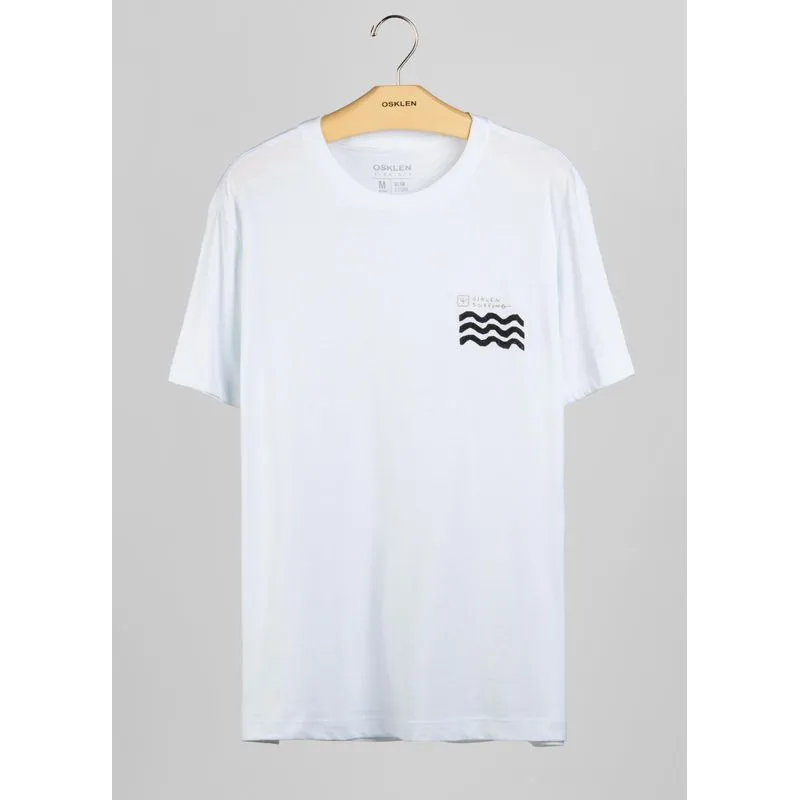 T-shirt stone surfing little waves - branco - P