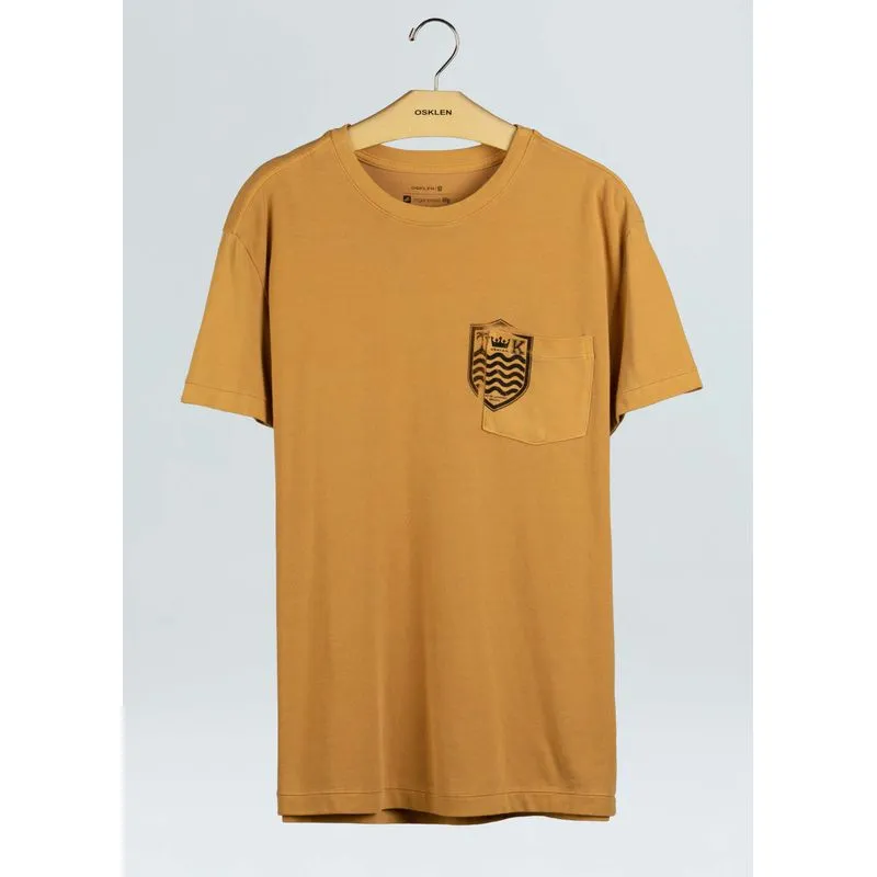 T-shirt bolso brasão T-shirt bolso brasao mc - amarelo - G
