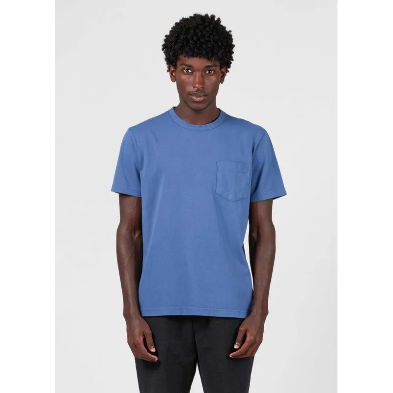 T-shirt pocket recycled cotton - azul - P