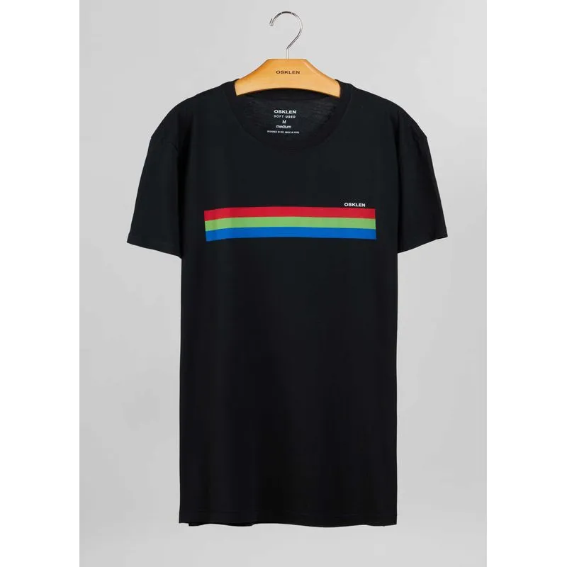T-shirt soft used rgb - preto - M