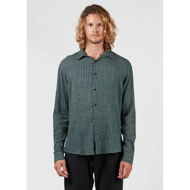 Camisa xadrez fine ml - verde - P