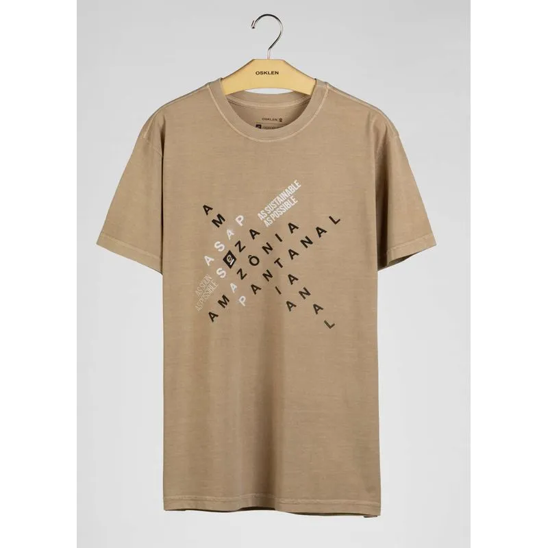 T-shirt stone amazonia pantanal - bege - PP