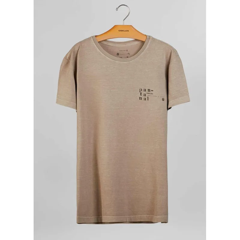 T-shirt stone pantanal T-shirt stone osklen pantanal - bege - GG