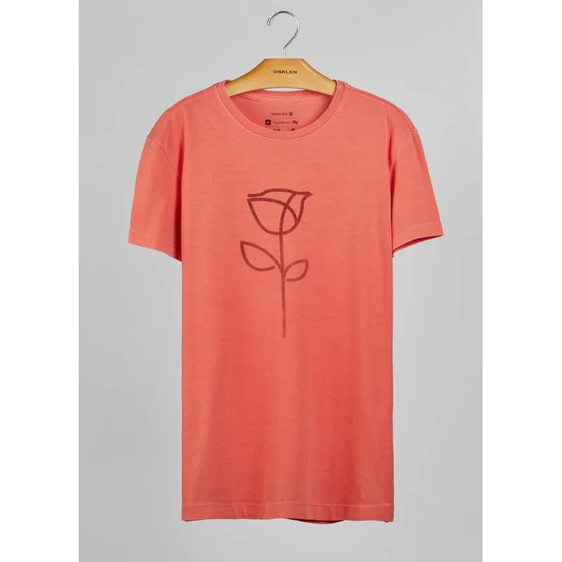 T-shirt stone rosa traço - vermelho - GG