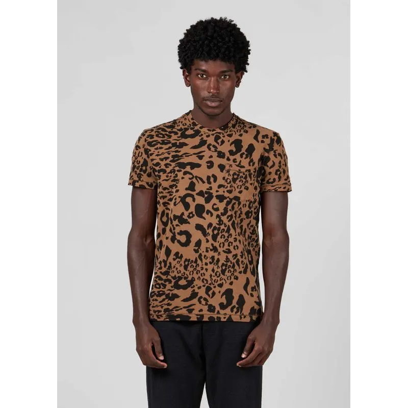 T-shirt full onca - bege - G