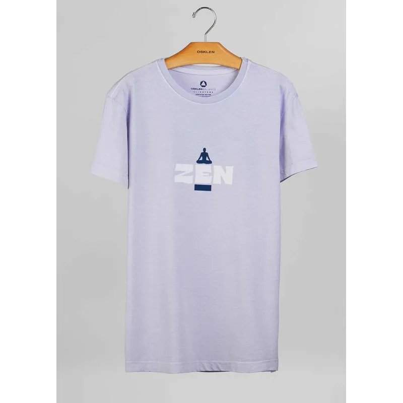 T-shirt stone zen - lilás - G
