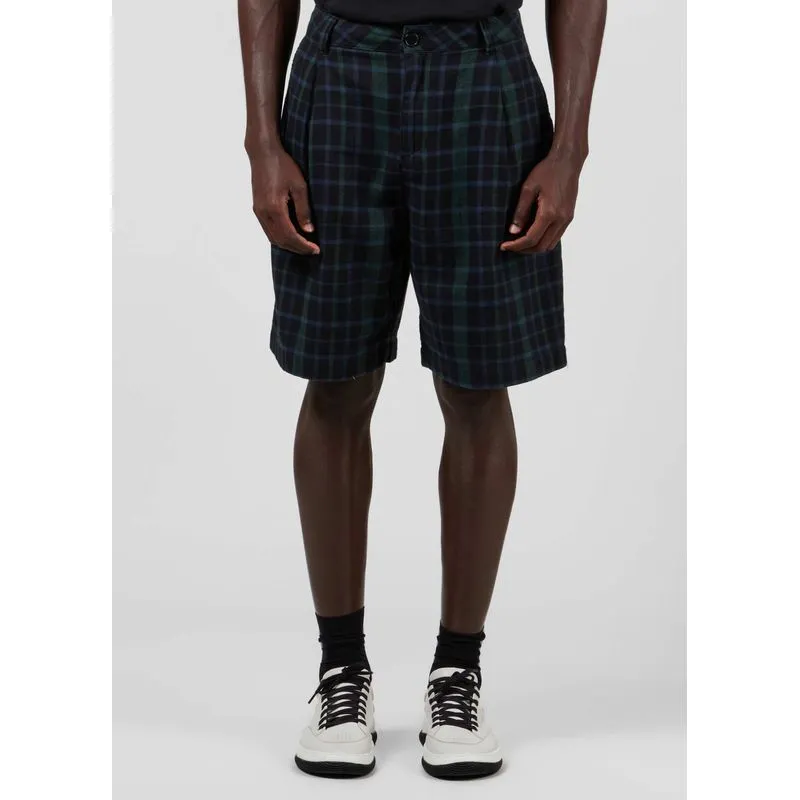 Bermuda tartan plaid drifter - azul marinho - 38