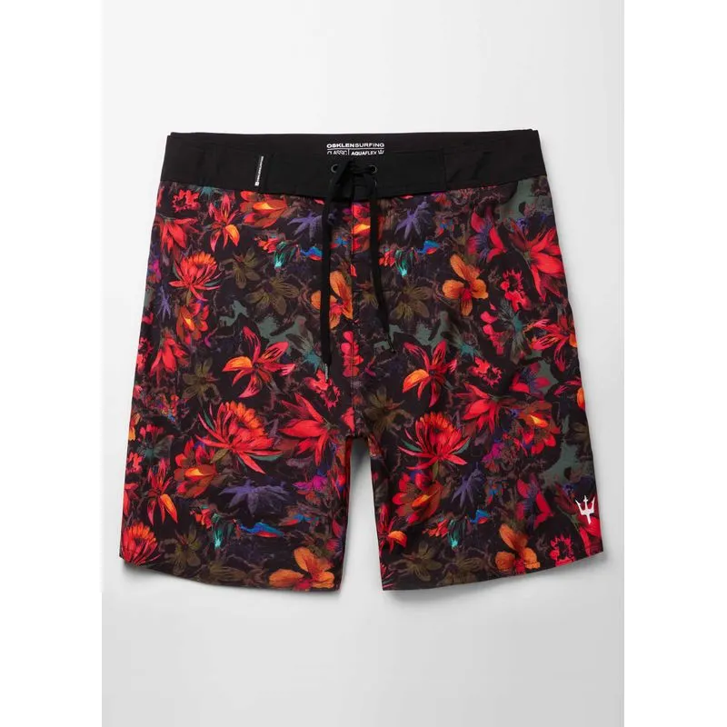 Bermuda surf floral bali - preto - 40