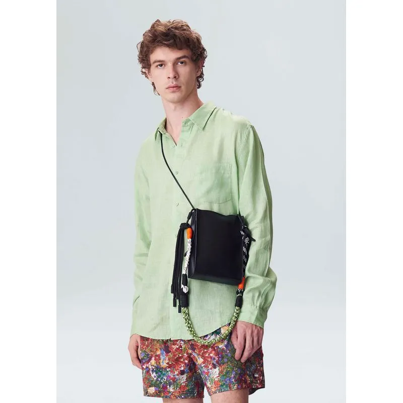 Camisa classic linen Camisa masc classic linen ml - verde - P