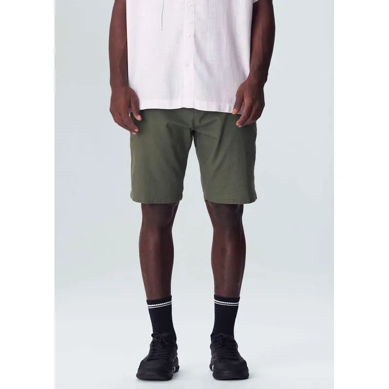 Bermuda alfaiataria basic linen - verde forest - 38