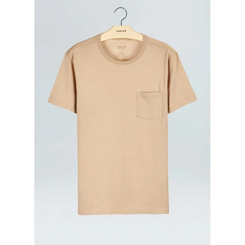T-shirt supersoft pocket mc - bege - G