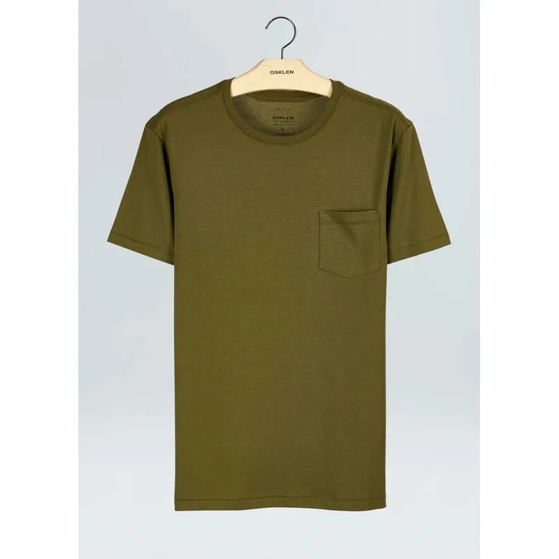 T-shirt supersoft pocket mc - oliva - GG