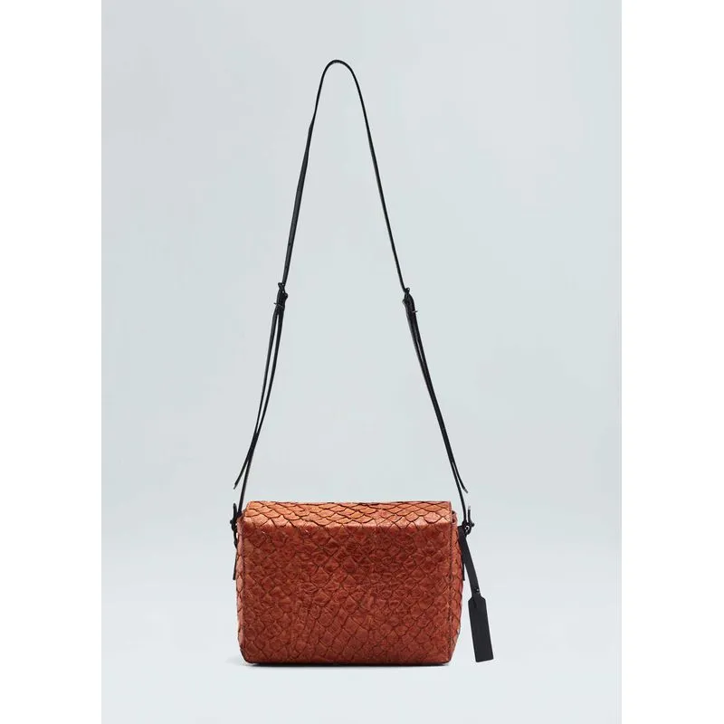 Pirarucu box bag - marrom - UN