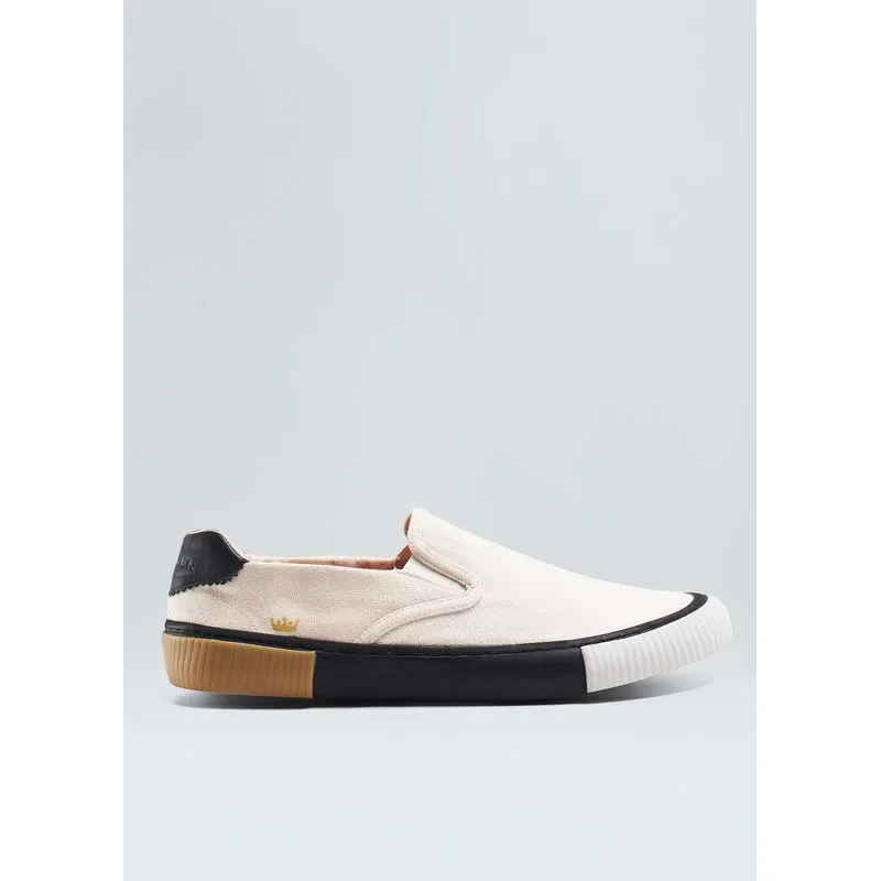 Tênis canvas slip on triple sole Tenis canvas slip on triple sole masc - natural - 41