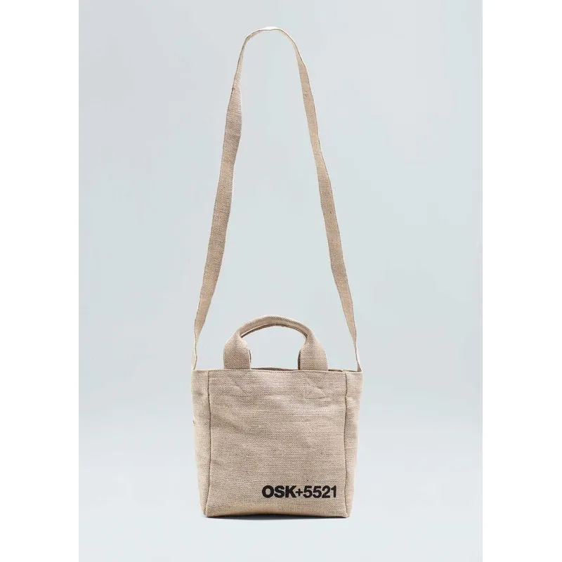 Bolsa mini tote juta eco - natural - UN