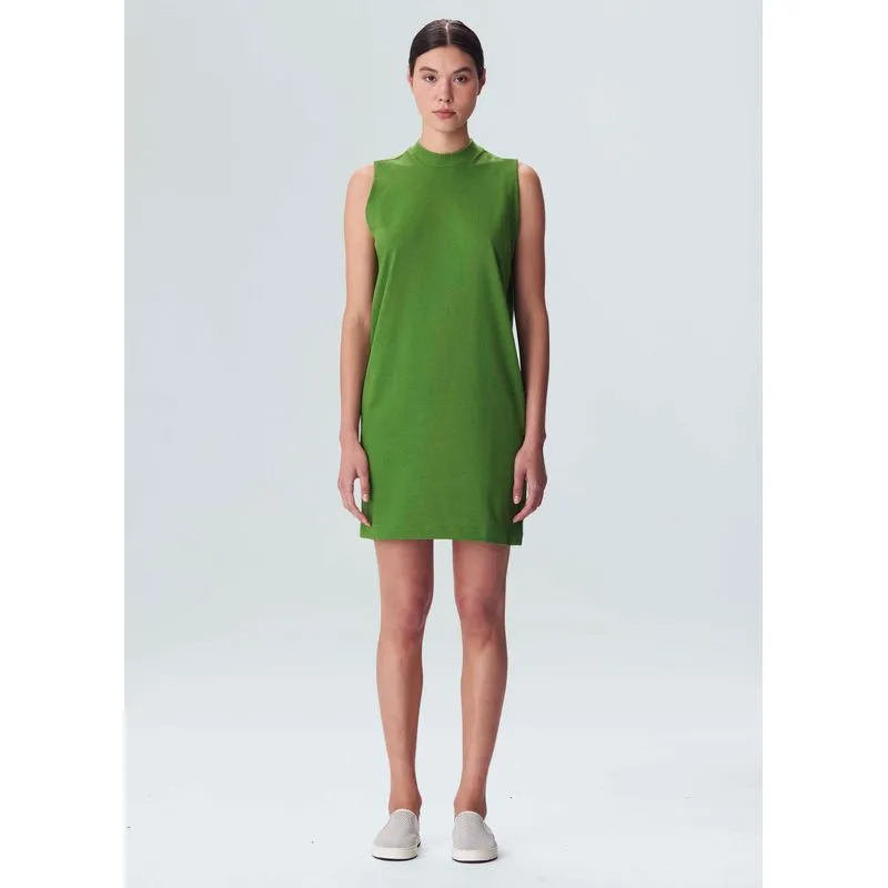Vestido sleeveless basic - verde forest - M