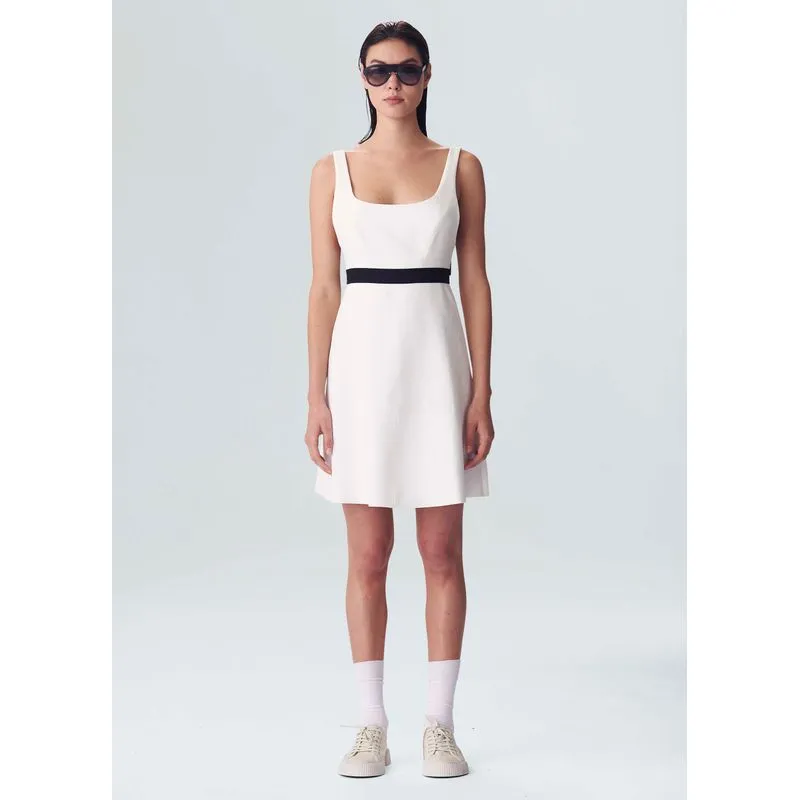Vestido naked back straps - off white - P
