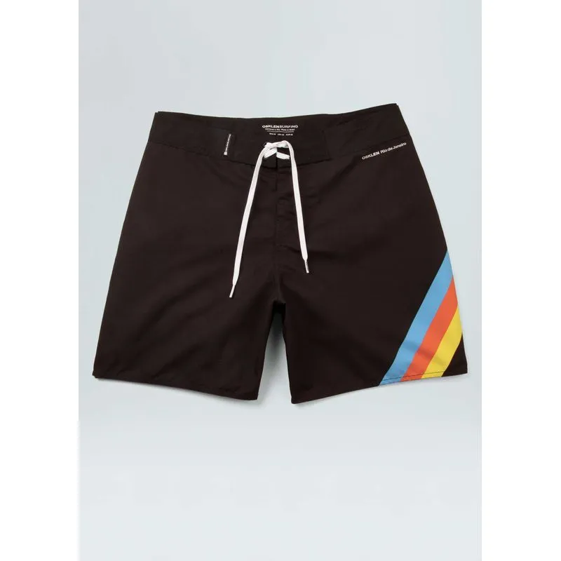 Bermuda surf bent stripes - preto - 44