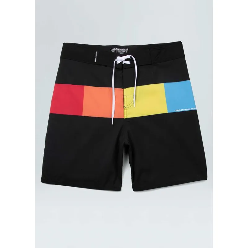 Bermuda surf mixed squares - preto - 44