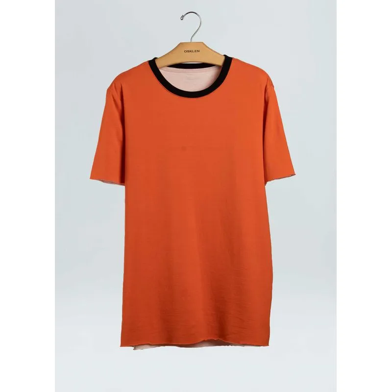 T-shirt double sk8 surfing - laranja - M