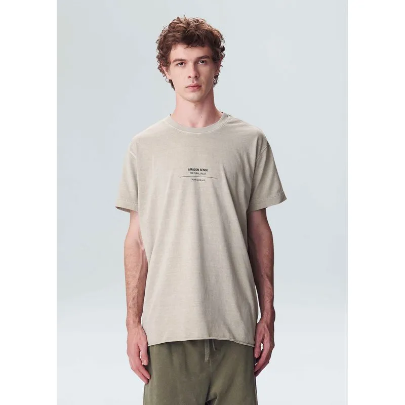 T-shirt double face amazon sense - areia - G
