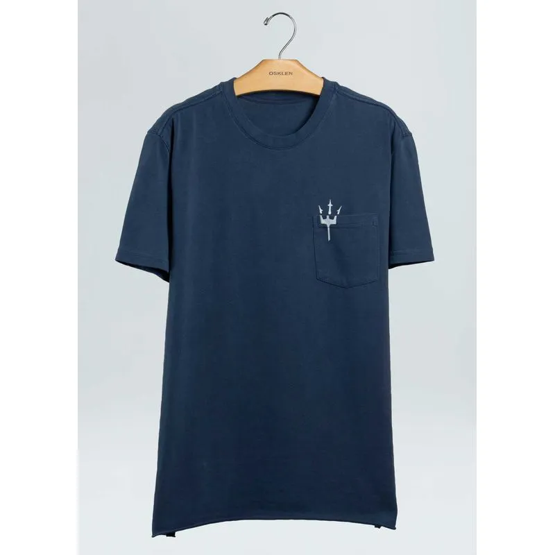 T-shirt double oceans mc - azul marinho - M