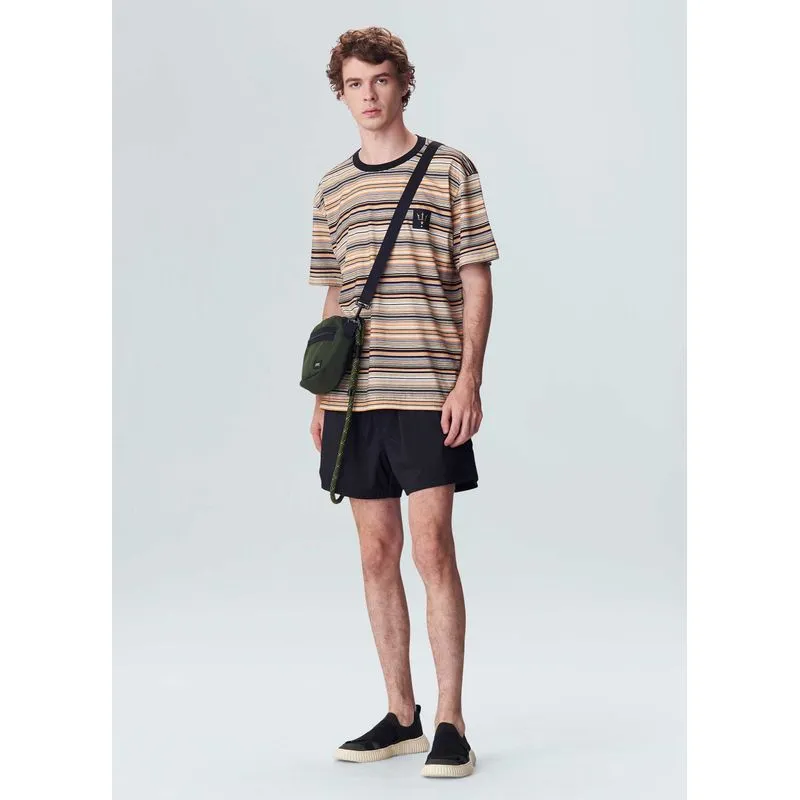 T-shirt over venice stripe - areia - P