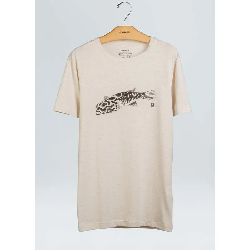 T-shirt cânhamo peixe T-shirt canhamo peixe mc - natural - G