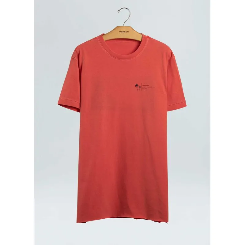 T-shirt double carimbo rj - vermelho - M