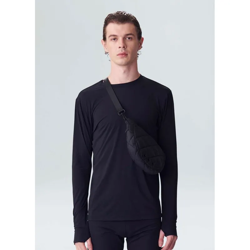T-shirt fitness trekking ml - preto - P