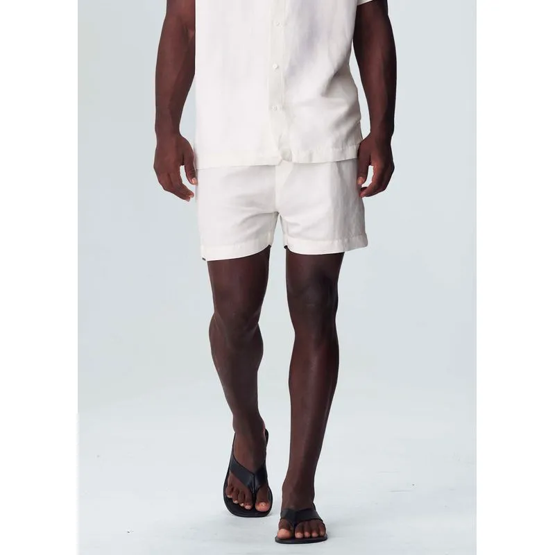 Short hemp plain Short pj hemp plain - off white - G