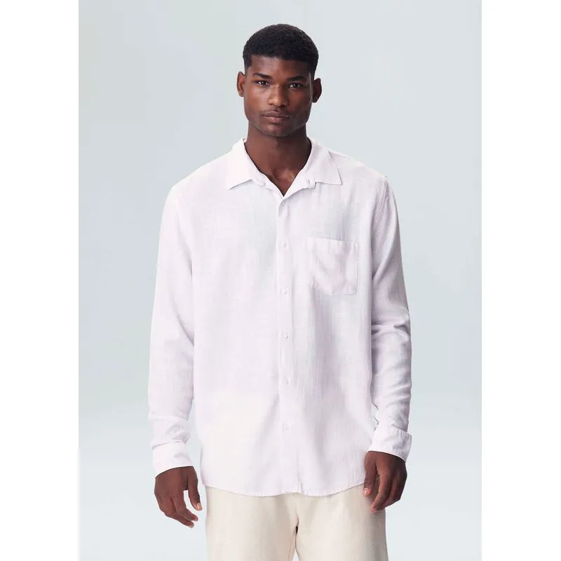 Camisa flor crista ml - branco - M