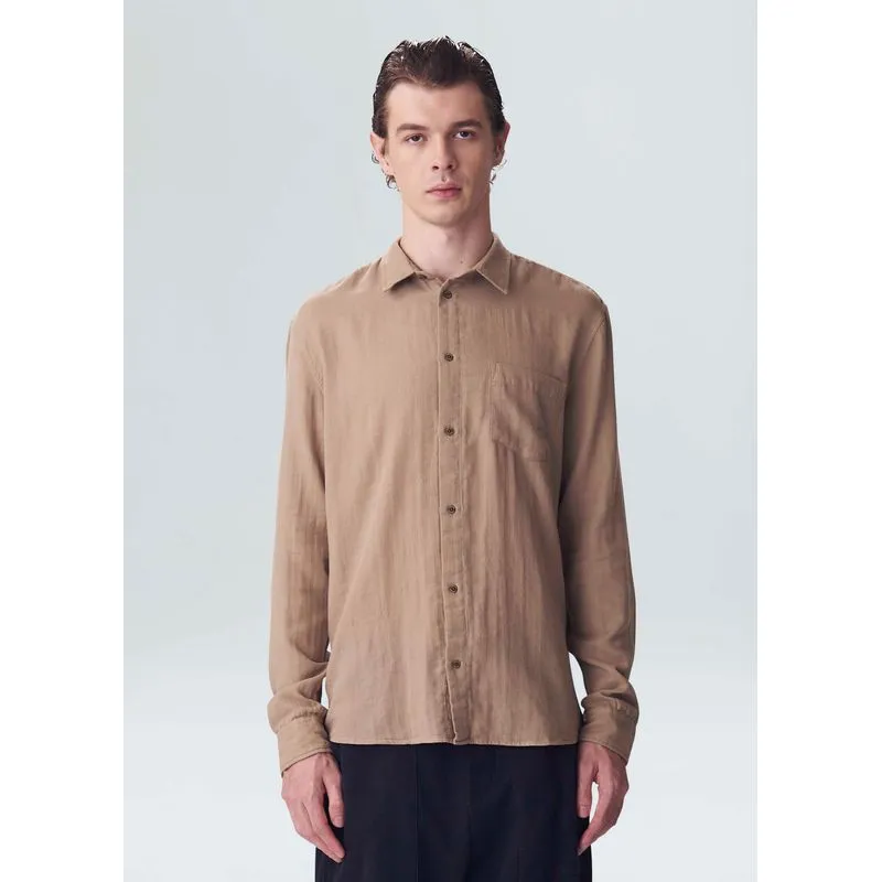 Camisa double gauze new ml - bege - G