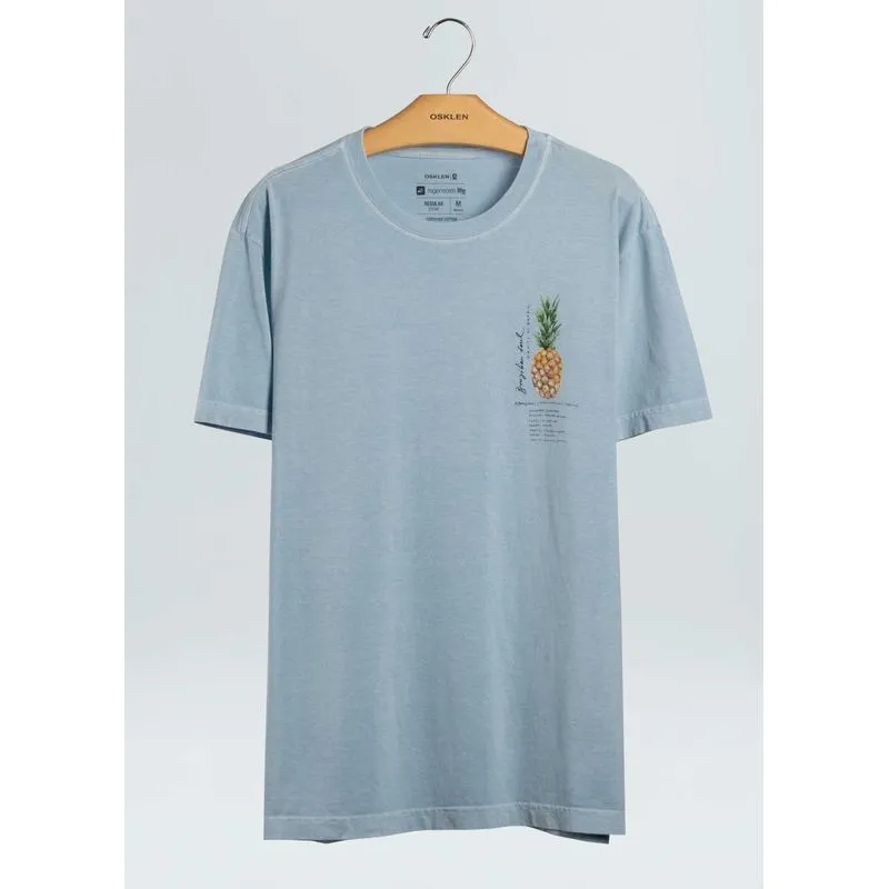 T-shirt stone abacaxi - azul - P