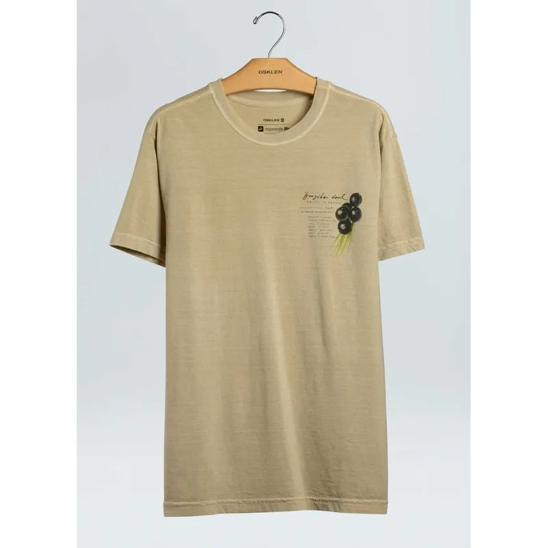 T-shirt stone acai - areia - G
