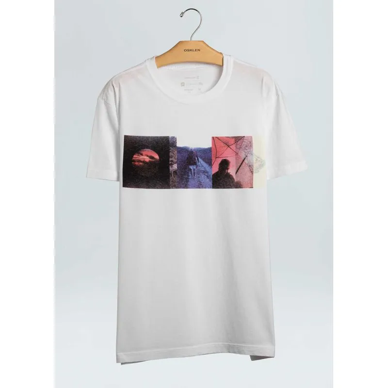 T-shirt stone camp trip - branco - GG