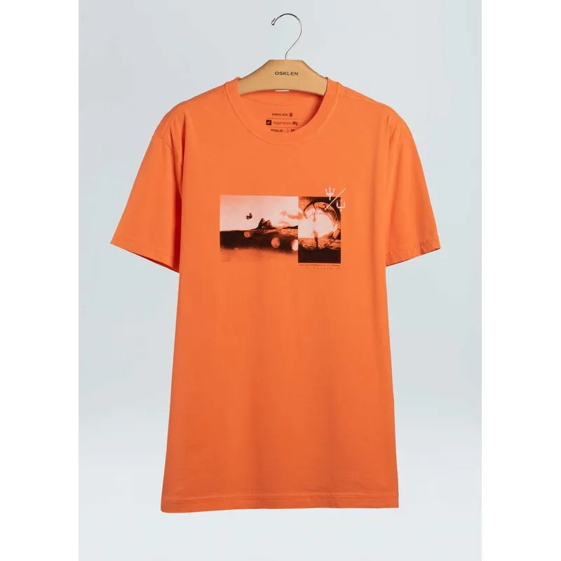 T-shirt stone kite time - laranja - G