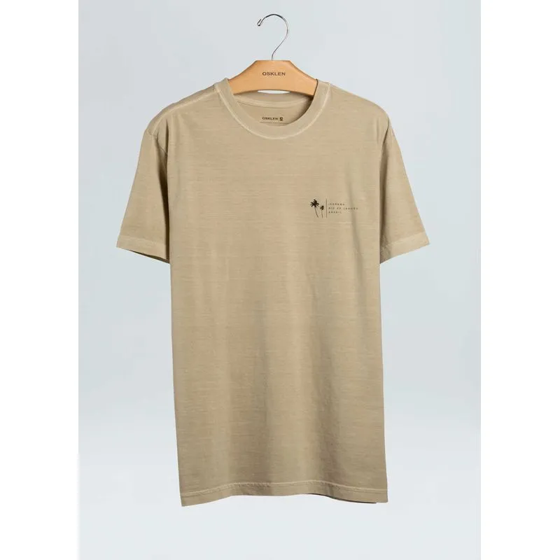 T-shirt stone coqueiro assinatura - areia - M