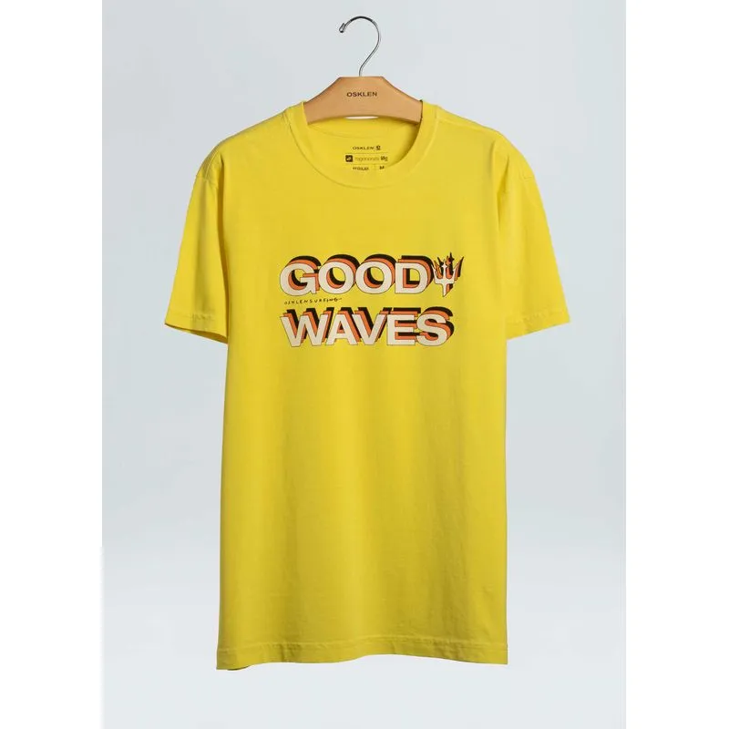 T-shirt stone good waves - amarelo - G