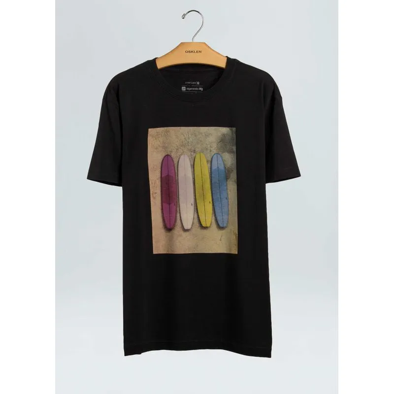 T-shirt vintage color boards - preto - P