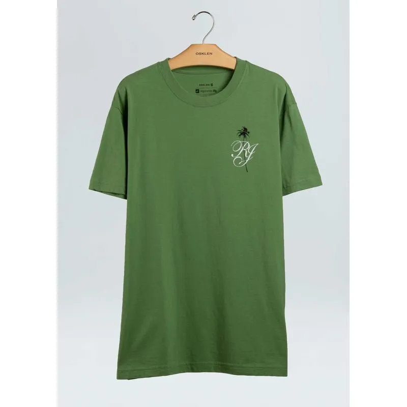 T-shirt vintage coqueiro rj - verde - GG