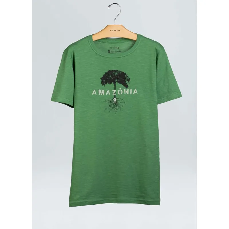 T-shirt organic rough amazon tree - verde - P