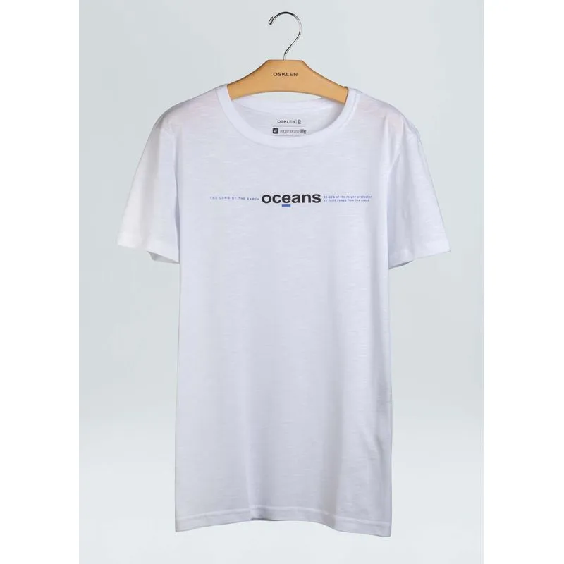 T-shirt organic rough lung - branco - GG