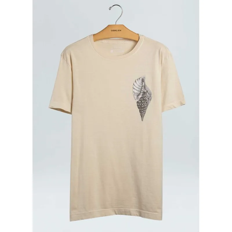 T-shirt stone concha - areia - G
