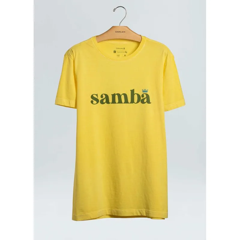 T-shirt stone samba - amarelo - M