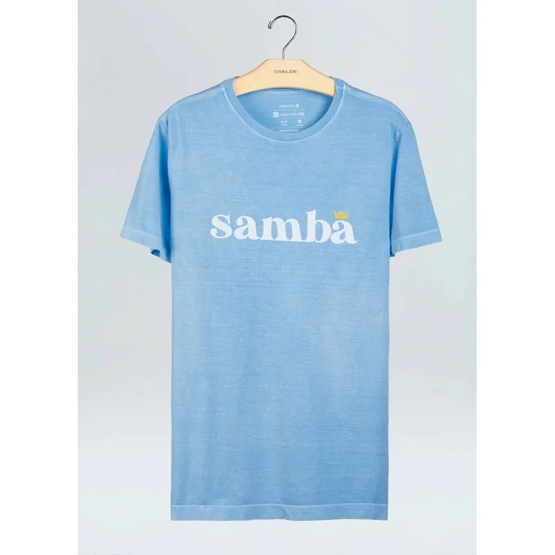 T-shirt stone samba - azul - GG