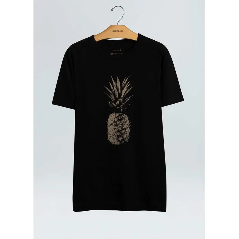 T-shirt vintage golden pineapple - preto - GG