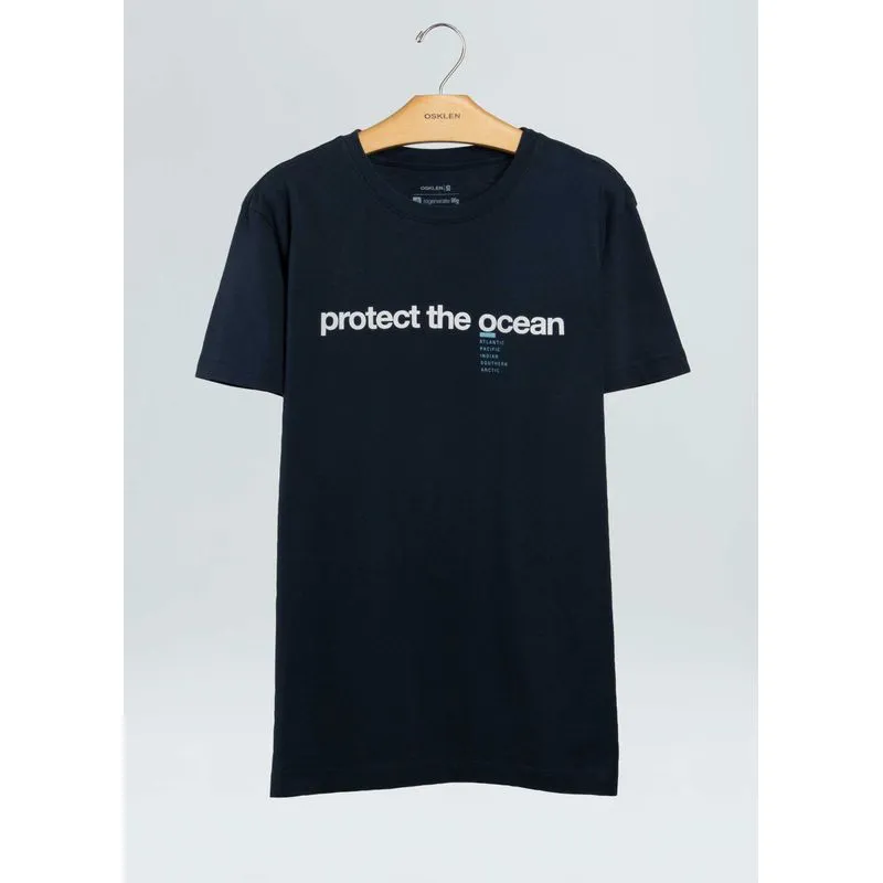 T-shirt vintage the ocean - azul marinho - M