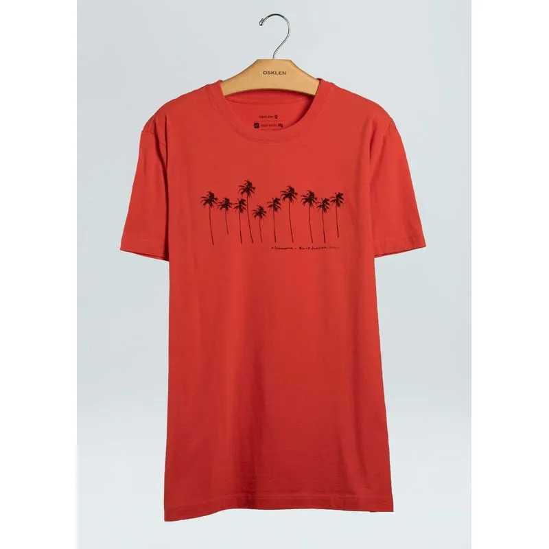 T-shirt vintage coqueiros - vermelho - GG